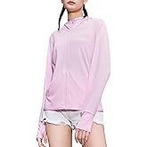 Women's UPF 50+ UV Sun Protection Clothing Zip Up Lightweight Hoodie Hiking Sun Shirt
