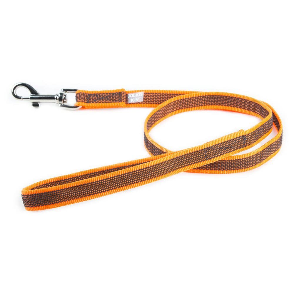 Color & Gray Super-Grip Leash with Handle, 20 mm x 1,2 m, Orange-Gray