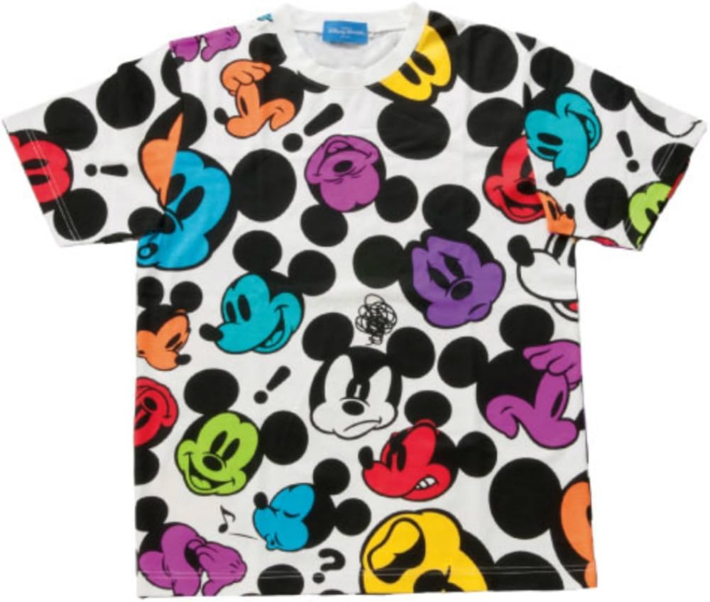 Amazon Co Jp ミッキーマウス フェイス柄 Tシャツ M ホワイト 東京ディズニーリゾート限定 服 ファッション小物