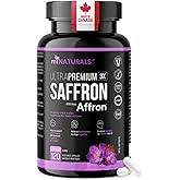 Saffron Supplements | 120 Capsules/Pills by miNATURALS | 100% Pure Saffron Extract | Supports Mood Balance for Men, Women and