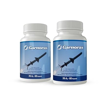 Garnorax Nahrungsergänzungsmittel für Männer mit Vitaminen, Zink und Planzenextrakten | Jetzt das 2 Flaschen-Paket mit Rabatt