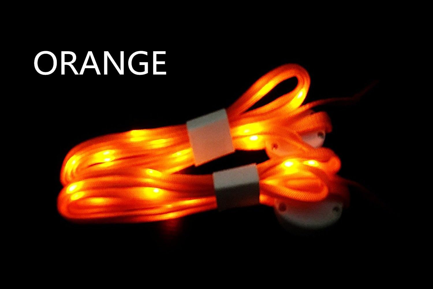 Jofan 6 Pairs Nylon LED Shoelaces Light Up Shoe Laces with 3 Modes in 6 Colors for Party Favors Hip-hop Dancing Cycling Hiking Skating: Sports & Outdoors