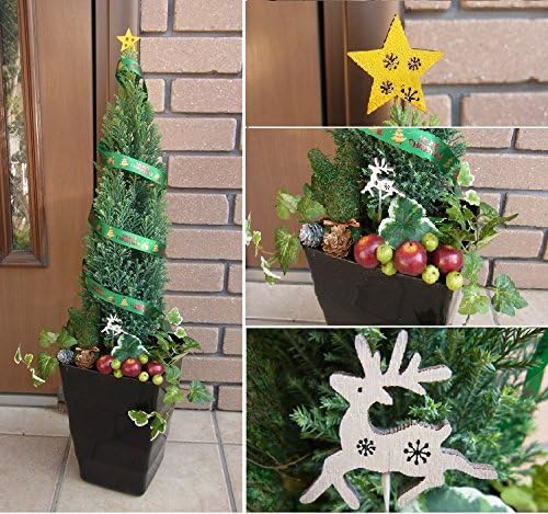 コニファーで飾るクリスマス Hanaクリスマスツリー クリスマスデコレーション仕様 花 Amazon