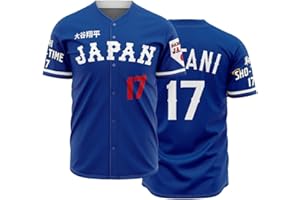 OEQVUWH Men's #17 Japanese Baseball Jersey 90S Hip Hop Japan Baseball Jerseys Sports Shirts Stitched