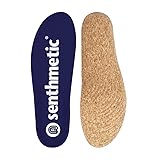 Senthmetic Natural Cork Insoles Blue Mesh Surface