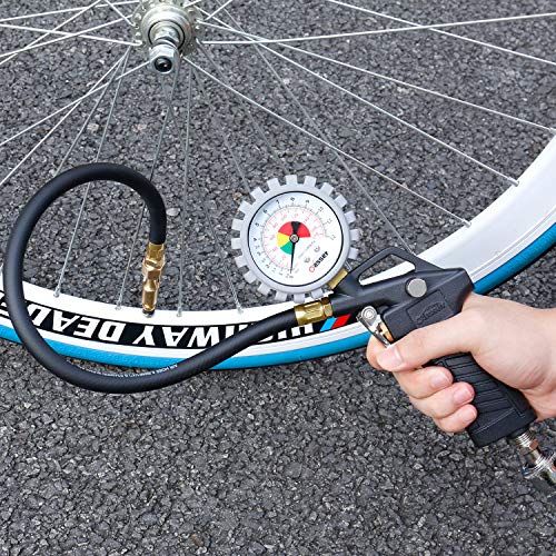 Oasser Tire Inflator with Pressure Gauge 170PSI Tire Gauge Inflator Air