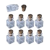 Mini Glass Bottles Rectangle Transparent Bottles