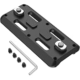 MAIRAN 3.15IN Arca Swiss Tripod Mount Plate, Mlok to Arca Dovetail Rail | Aluminum Quick-Release Tripod Mount Adapter for RRS Standards/Ball Head, for Hunting and Shooting, 2-Slot Interface