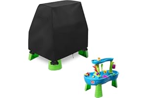 KENOBEE Kids Water Table Cover for Step2 Rain Showers Splash Pond Water Table, Outdoor Anti-UV Dustproof Waterproof Toys Cover