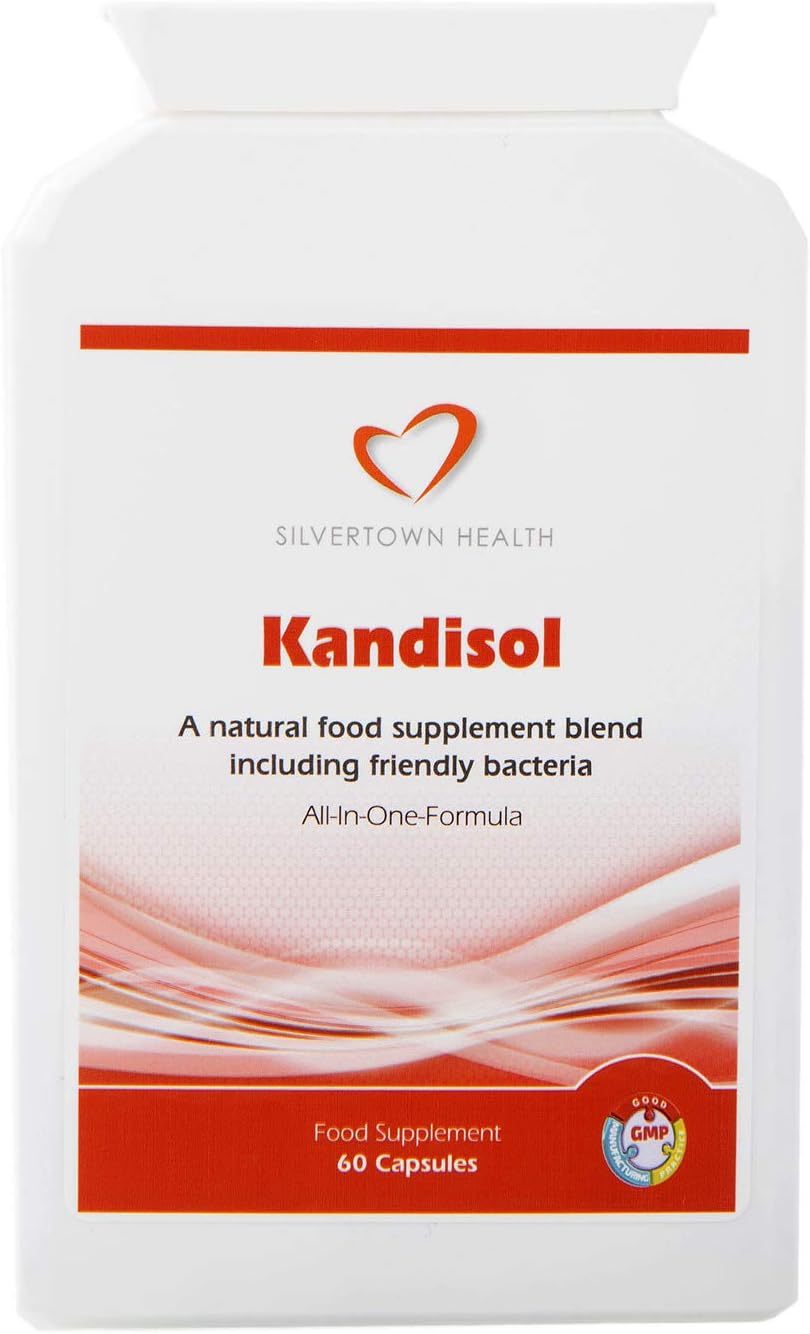 Kandisol 60 Capsules - A 100% Natural Food Supplement - Food Actives Combination with Friendly Bacteria Cultures