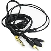 NewFantasia Replacement Audio Upgrade Cable Compatible with Sennheiser HD650, HD600, HD580, HD660S, HD58X, HD565, HD545, HD535, HD525, HD265, Massdrop HD6XX Headphones 3meters/9.9feet
