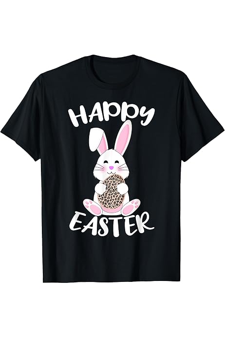Happy Easter Shirt For Women - Cute Rabbit Graphic Tee, Green Short Sleeve Top, Medium - View #9