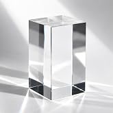 6 Pack K9 Crystal Blanks, 1.97 x 1.97 x 3.15 Inch for 2D/3D Laser Engraving