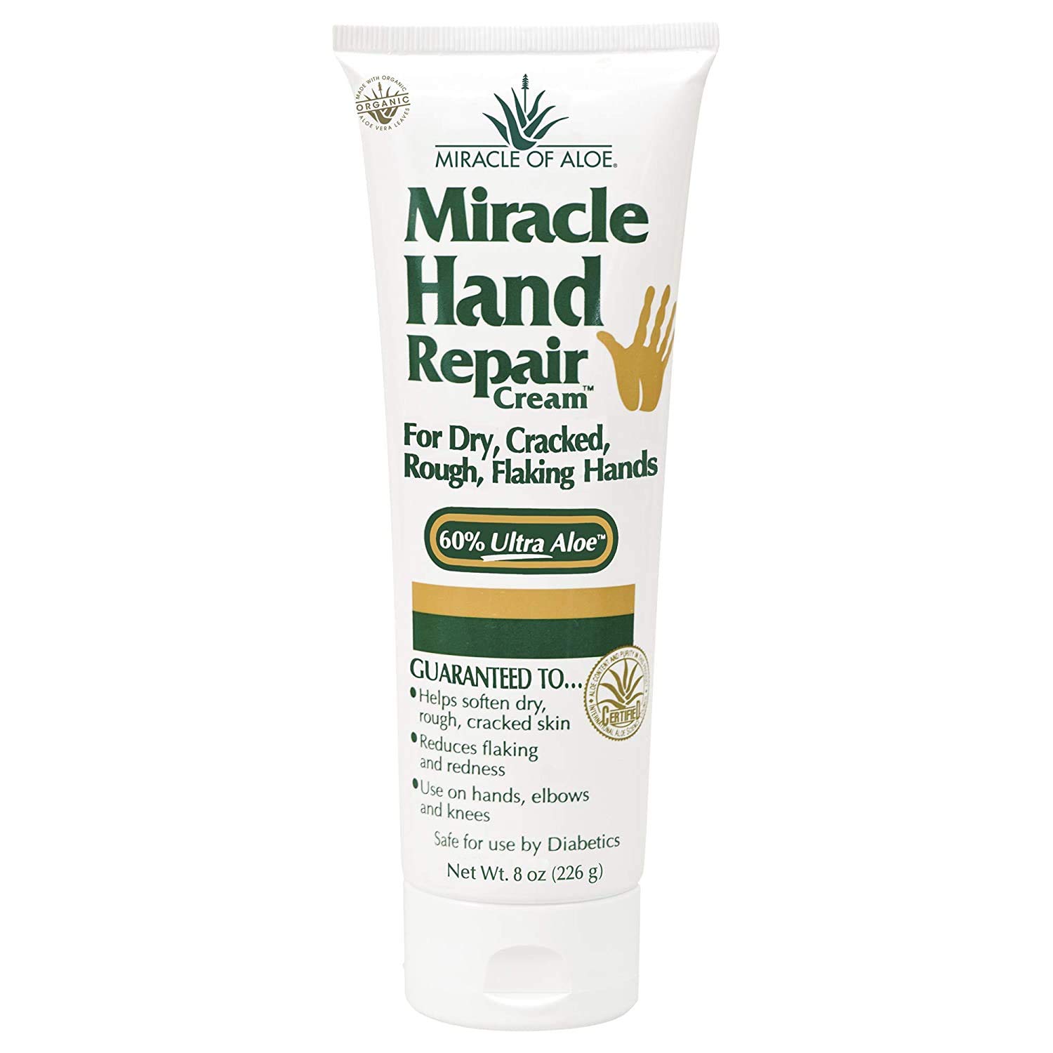Miracle Hand Repair Cream 8 ounce tube with 60% UltraAloe