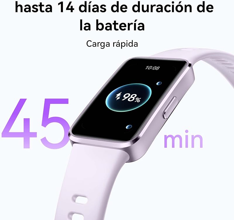 Smartwatch HUAWEI Band 10, Monitoramento de Atividade Física AI, Análise do Sono de Nível Profissional, VFC Média Durante o Sono e Dados do Sono, 14 Dias, iOS e Android