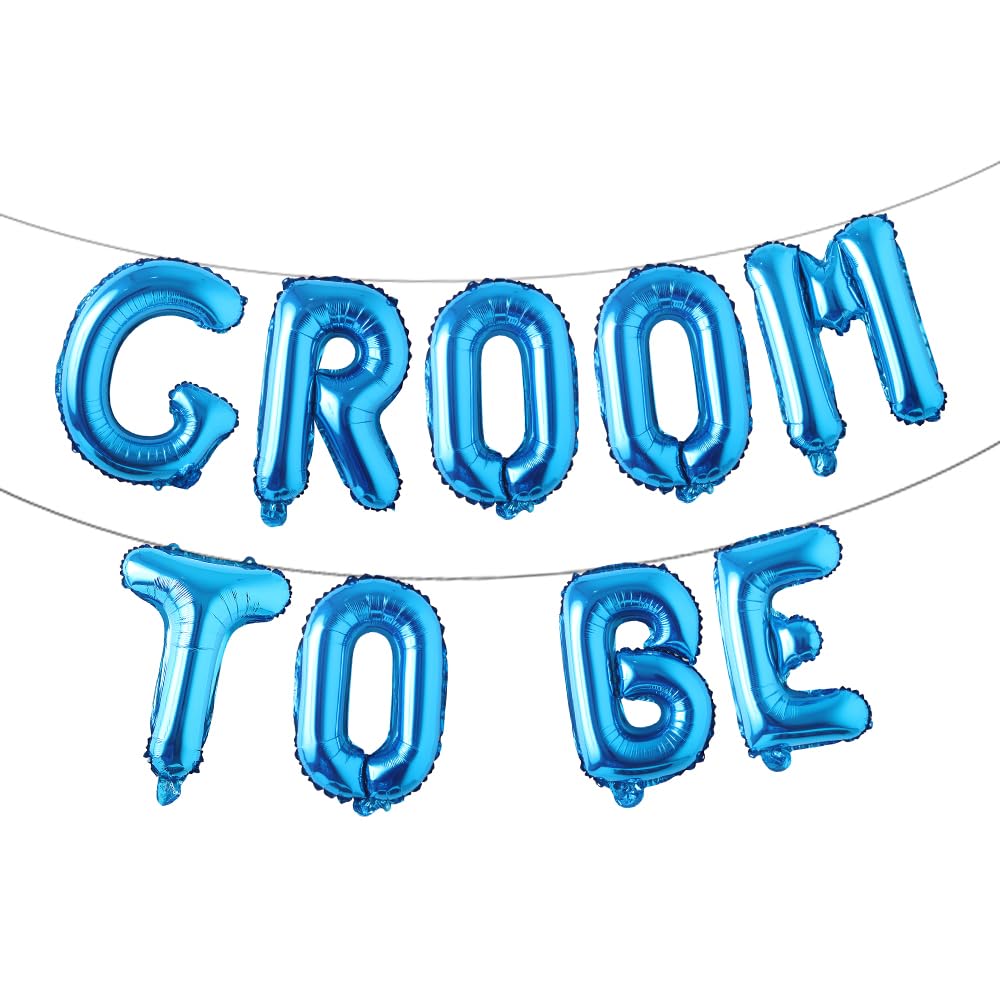 Photo 1 of Bachelor Party Decorations for Men, Stag Night Engagement Wedding Bridal Shower Future Groom Pre-Wedding Party Decorations Supplies Favors (Blue)