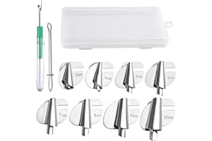 SPEEDWOX 8Pcs Universal Sewing Rolled Hemmer Foot Set 3-10mm Wide Rolled Hem Presser Feet for Home Industrial Sewing Machines