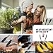 kitchen Tongs with Silicone Tips Set of 3-7, 9, 12 Inch Stainless Steel Kitchen Cooking Tongs Non-Stick Heavy Duty Locking Food Tongs for Cooking, Grilling, Serving, Fish and Salads (Black)