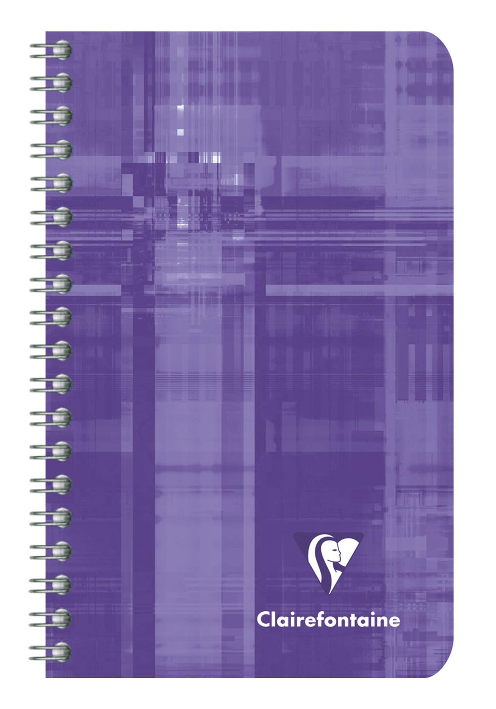 Clairefontaine 8586C - Set of 10 Spiral Notebooks - Dimensions: 7.5x12 cm - 100 Lined Pages - 90 g White Paper - Laminated Card Cover - Random Colours