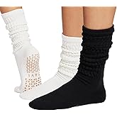 TAVI Stacy Slouch Pilates Socks - Grip Socks for Women Designed for Yoga, Barre, Dance, Studio Fitness and Louge Wear