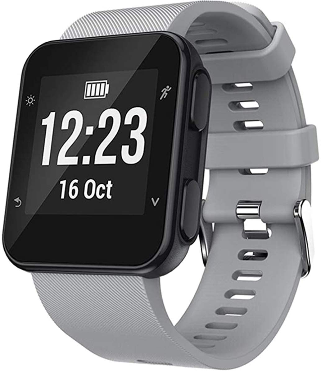 Shieranlee Band Compatible with Garmin Forerunner 35, Soft Silicone Watch Band Replacement Strap, for Garmin Forerunner 35 Smart Watch, Fit 5.11-9.05 Inch (130mm-230mm) Wrist