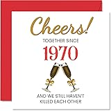 Funny 54th Anniversary Card for Husband Wife