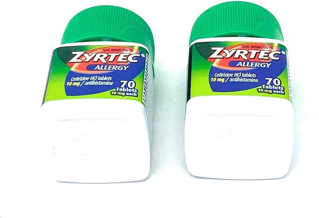 Zyrtec Allergy Relief Tablets, 140 Count: Health & Personal Care