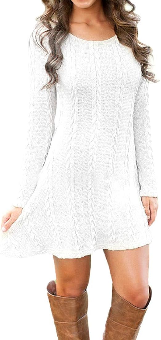 amazon ladies sweater dresses