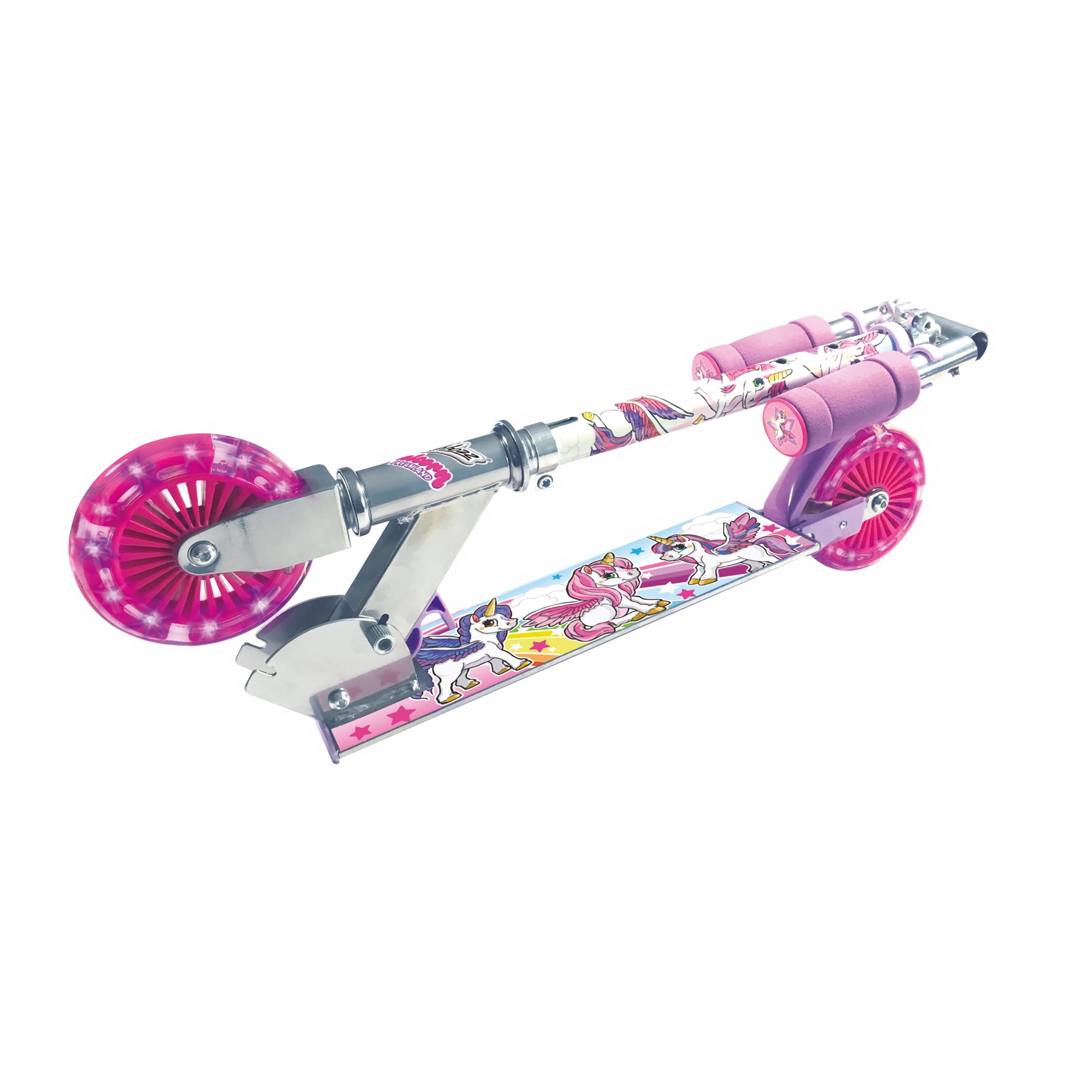 Ozbozz Unicorn Scooter with 2 Light UP Wheels