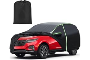 Mixsuper Liner Car Cover for Chevrolet Equinox/GMC Terrain 2005-2026, 7 Layers Full Car Cover All Weather Car Covers for Chevy Equinox, Waterproof Outdoor Cover with Zipper Door Reflective Strips