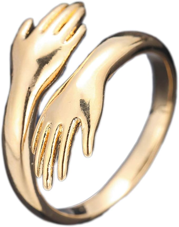 Hug Ring Adjustable Ring Novelty Rings Couple Jewelry Lover Gifts for