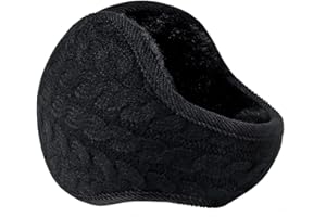 Niction Ear Muffs Winter Women, Womens Winter Earmuffs Unisex Warm Knit Ear Warmers Foldable Ear Muff For Women
