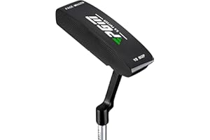 PGM Men's Left-Handed Putter - 950 Steel Shaft, Stainless Steel Head - Easy Flop Shots
