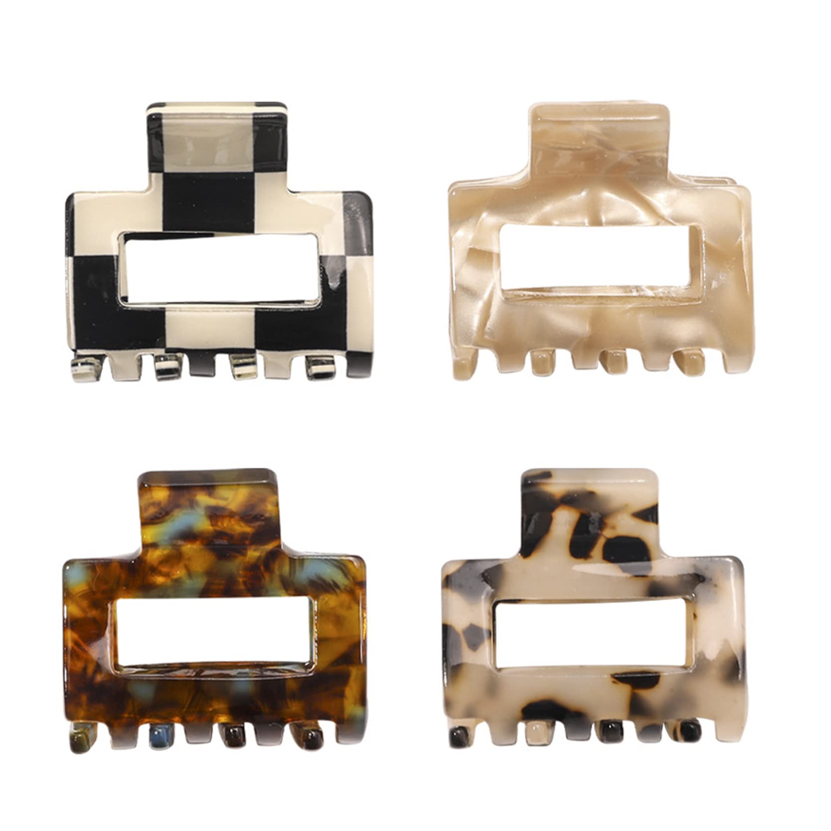 Nonslip Clip Acetate Hair Jaw Clips Nonslip Clip, Small Claw Hair Clips for Women Girls,Tiny Hair Claw Clips for Thin, Medium Thick Hair