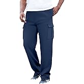 KingSize Men's Big & Tall Fleece Cargo Sweatpants