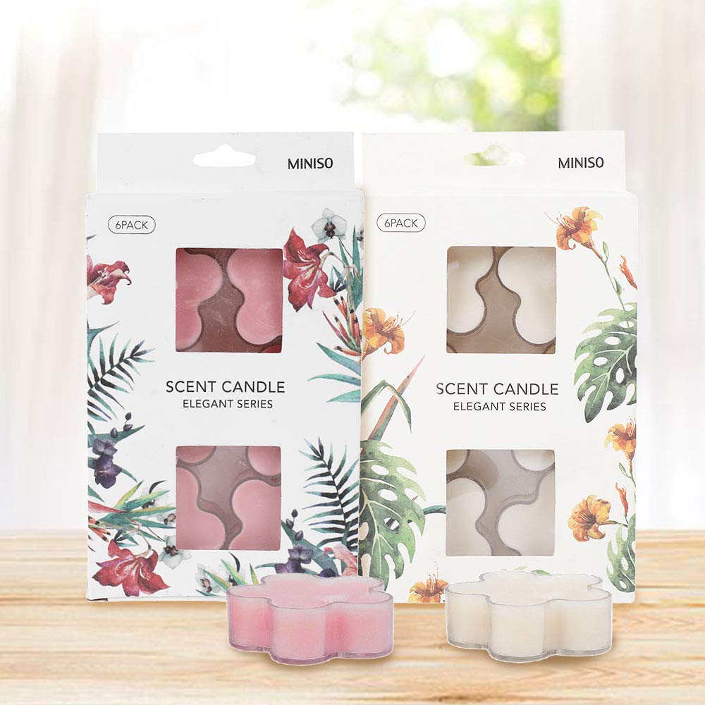 Buy MINISO Wax Candles, 24 Pack, Scented Online at Low Prices in India