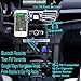 8 In 1 T10 Wireless In-Car Bluetooth FM Transmitter for Car With 1.44 Inch Display USB Charger MP3 Player Transmits TF Card Aux In iPhone Samsung Pixel's Music Call Google Navigation To Car Speaker