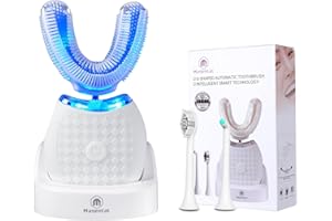 Magentak Electric Toothbrush for Adults, U-Shaped Automatic Toothbrush for 360 Degrees, Ultrasonic Toothbrush 3 Modes for Whi