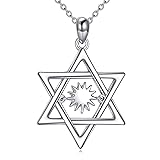YAFEINI Star of David Necklace for Women Jewish
