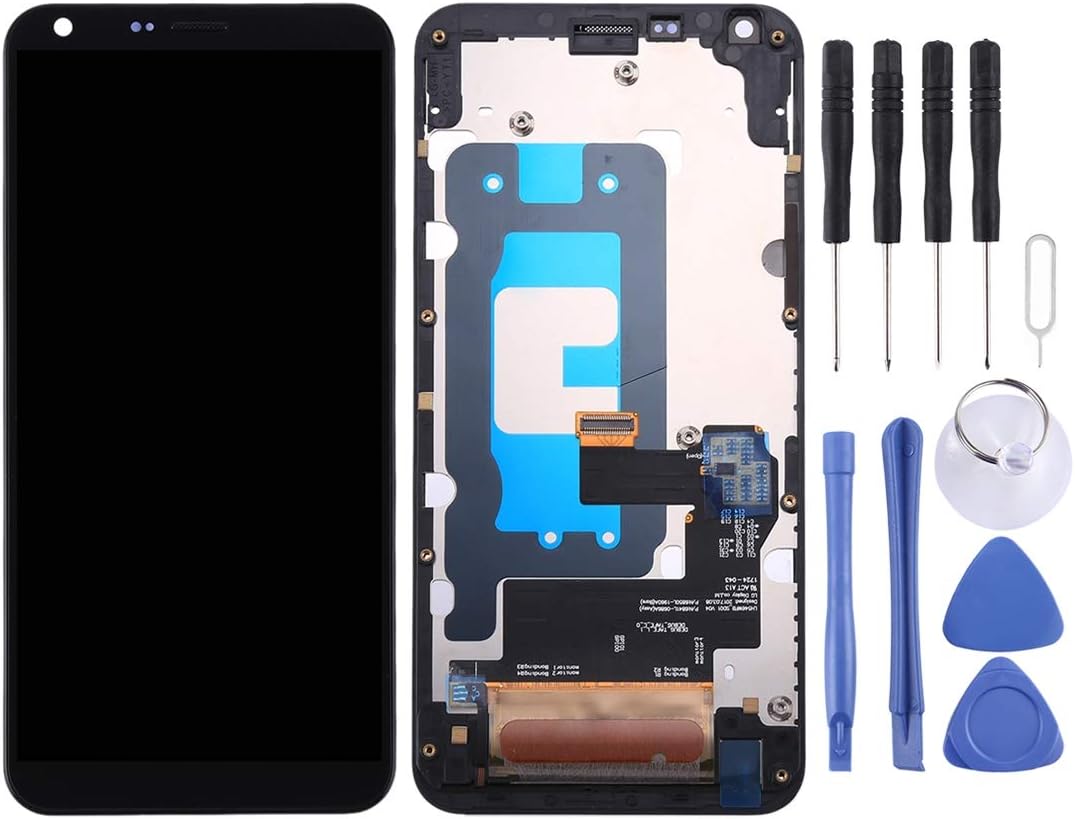 CELINEZL Phone screen LCD Screen and Digitizer Full Assembly with Frame for LG Q6 Q6+ LG-M700 M700 M700A US700 M700H M703 M700Y(Black) (Color : Black)