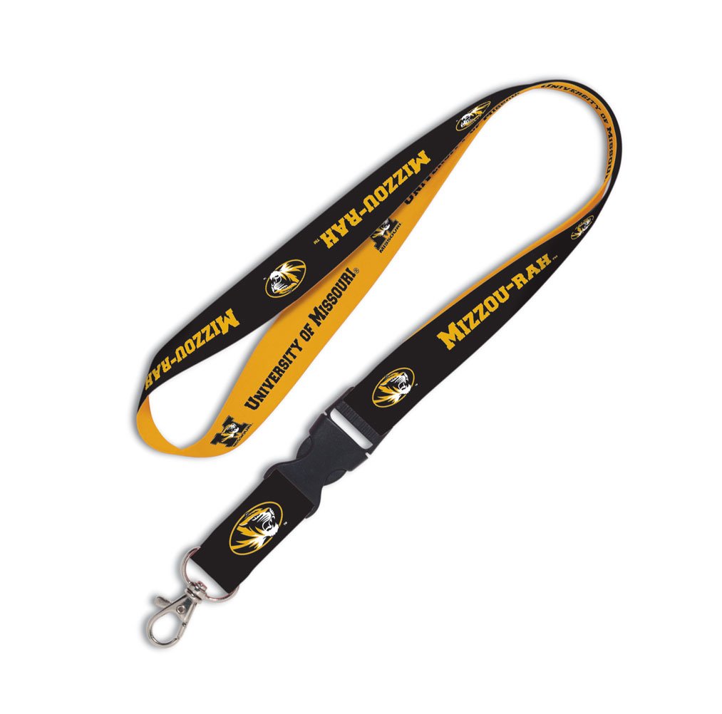 NCAA Missouri Tigers Lanyard with Detachable Buckle 1 Inch
