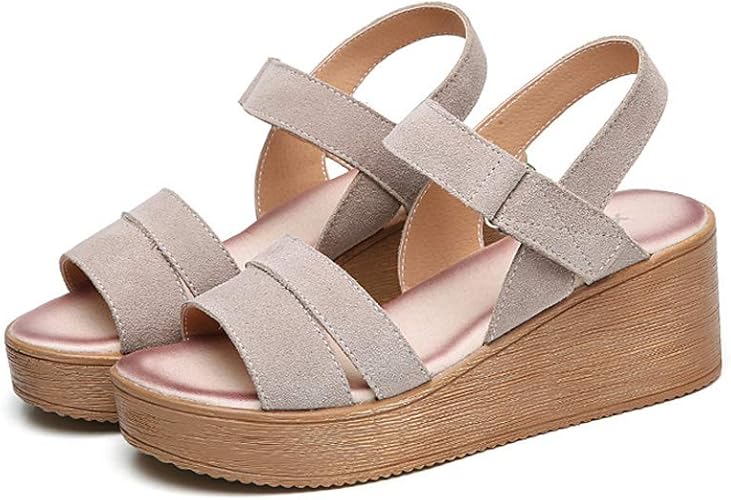Amazon Mecoyas ウェッジソール サンダル ゴム ストラップ 軽量 疲れない 痛くない 擦れない 歩きやすい カジュアル サンダル ファッションサンダル