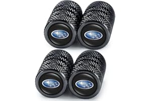 ACHARD 4 Pcs Car Tire Valve Caps for Subaru BRZ 2015-up Subaru Legacy Outback XV Crosstrek 16-up WRX or STi, Alloy Metal Valve Caps for Car Tires Leak-Proof Car Tire Air Caps Cust Caps, Screw-On Easy Grip