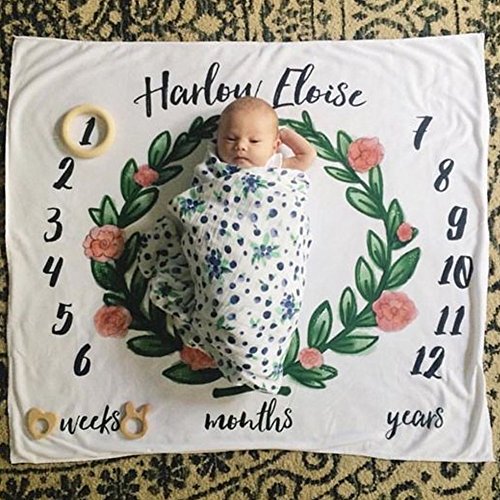 baby milestone bedsheet