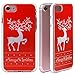 SHANSHUI iPhone 7 Plus TPU Case, Christmas Ultra Slim Fit [Drop-Protection] [Anti-Scratch] Clear and Soft Gel Rubber Bumper Protective Case Cover for Apple iPhone 7 Plus 5.5 Inch (2016- Deer