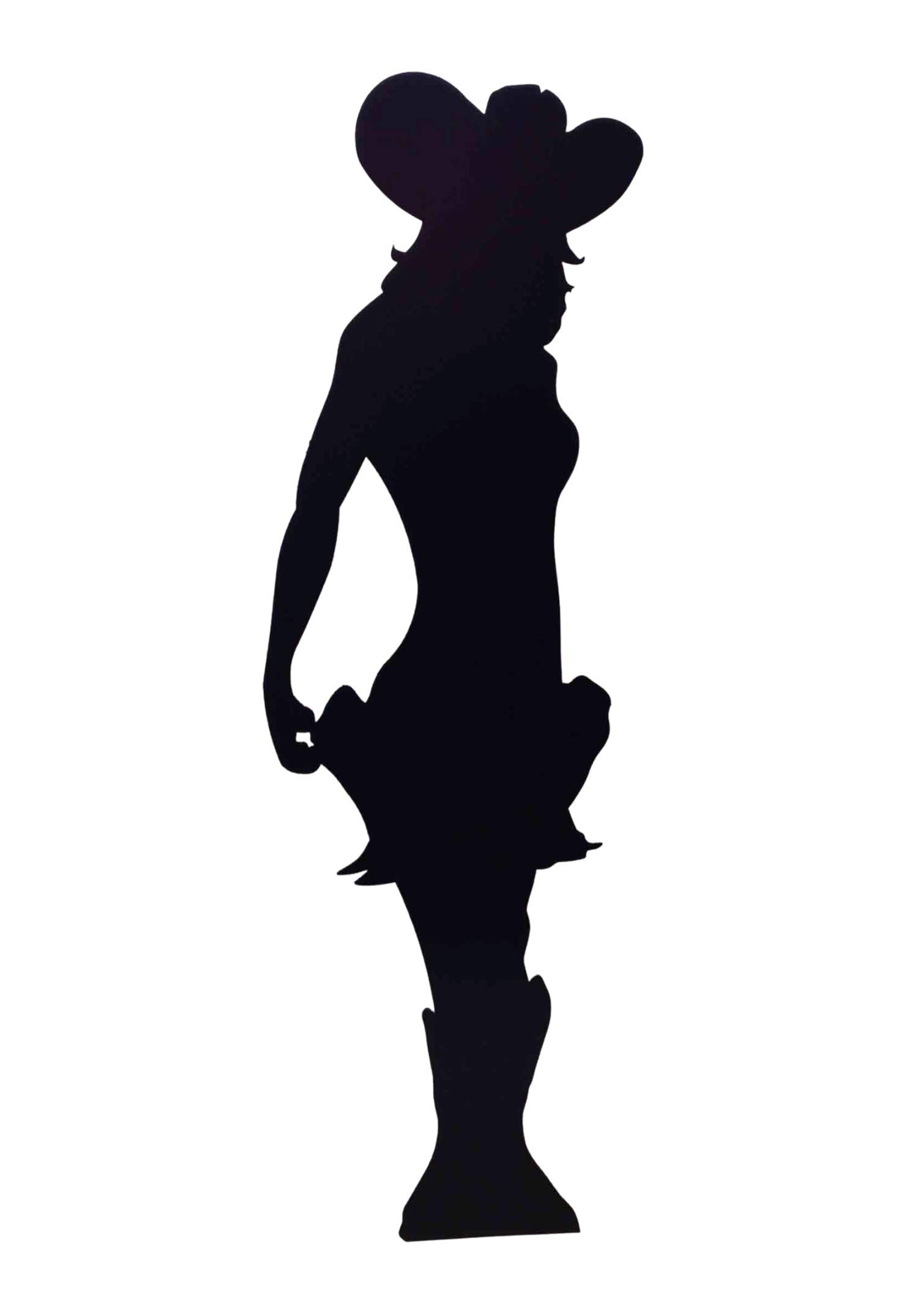 Star Cutouts SC46 Cowgirl Silhouette – Cardboard Cutout | Fun Western Party, Barn Dance & Event Décor
