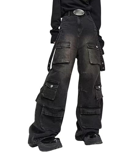 RILGOU Harajuku Y2K Kawaii Gothic Fashion Casual Loose Straight