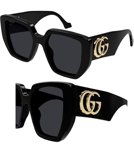 Gucci GG1425S Black/Grey 53/21/145 women Sunglasses at Amazon