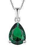 YL Teardrop Necklace 925 Sterling Silver Solitaire
