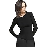 Ms.Myland Women's 100% Wool Knit Shirt Cashmere Crew Neck Pullover Top Sweater